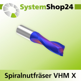 Systemshop24 VHM Extreme Spiralnutfräser Z2 S16mm...